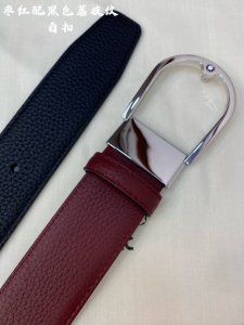 Montblanc万宝龙 宽3.5Cm 采用头层牛皮 压花，精品钢扣，自由裁剪商务休闲皮带