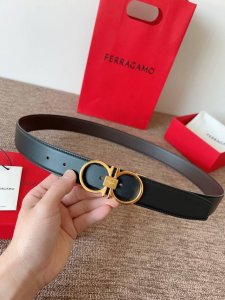 特 Ferragamo.菲拉格慕 全套新款包装 宽度3.5Cm 高级定制款男士皮带 双面进口牛皮 可双面使用 自行选择搭配 真材实料 很有质感 时尚经典不失风范