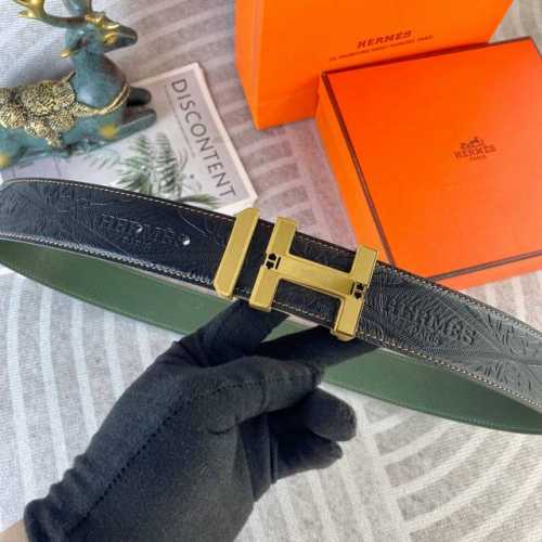 爱马仕 特种皮腰带系列 ，原厂五金精品不锈钢扣，手感柔软舒适 宽3.8Cm。