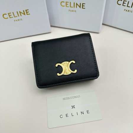 Celine 3510颜色 黑尺寸11*9*3Celine官网最新款！短式钱包非常炫美的一个系列，专柜同步，采用头层牛皮，精致时尚 - 点击图像关闭