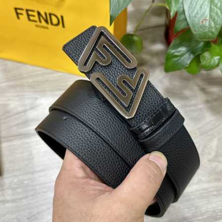 Fendl 芬迪 宽40Mm双面原版小牛皮 搭配单钌钯电镀扣 完美的手感.油边 出众的设计.风格 高贵奢华 时尚大方 高清实拍 货真价实 品质保证 双面用 - 点击图像关闭