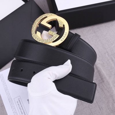 宽度4.0 Cm Gucci 加厚钢扣 双面头层手掌纹、采用精挑细选进口顶级牛皮，手感柔软细腻！品质保证！