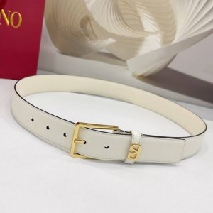 3.4Cm 华伦天奴腰带，双面头层牛皮皮料，长度：.75.80.85.90.95.100.105欧，铜五金针扣原版开模定制庆祝]