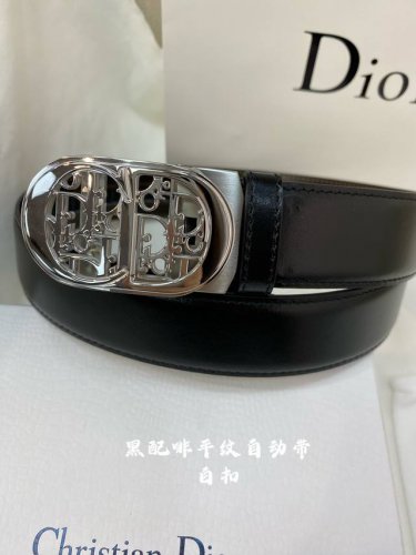 特 迪奥男士自动腰带- 宽度35Mm316精品钢扣 精工打造 手感柔软 可以裁剪