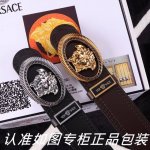 品名：范思哲.Ver Sace双面用 型号：认准如图专柜包装，赠送打孔器材料：百分百头层牛皮保证真皮。美人头，24K钢扣，复古雕花工艺专柜同等质量， 送人自用首
