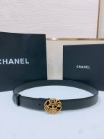 Chanel经典双C皮带腰带 Logo扣搭配进口小羊皮带身，质感满分，简直身春日里的点睛之笔，皮带直径3.0Cm