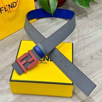 Fendl 芬迪 宽40Mm双面原版小牛皮 搭配单钌钯电镀扣 完美的手感.油边 出众的设计.风格 高贵奢华 时尚大方 高清实拍 货真价实 品质保证 双面用