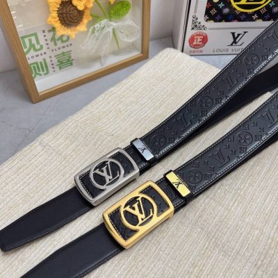 品名：Lv..路易..威登原单 材质：原单牛皮腰带 百分百头层牛皮腰带保证真皮，24K纯钢扣，专柜原单品质、做工精细，时尚大牌，送人自用首选 包装： 请认准如图
