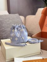 Lv芋泥色小水桶抽绳小福袋 14×18双盒包装