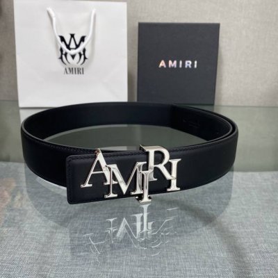 爱美丽Amiri最新网红爆款双面牛皮皮带配原装盒专柜同步3.8宽新款上市了，原版牛皮，搭配钢扣，优雅，大方用的方便。谢谢你转载。
