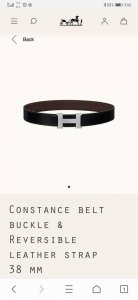 特 Hermes.爱马仕 官网同步 宽度38Mm 原版荔枝搭带身搭配原版精品钢扣，男装的经典搭配，可双面使用完美配饰！