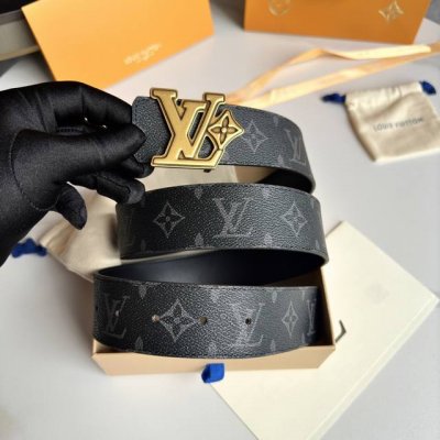 原版包裝 L0Uis Vuitt0N 專櫃最新升級版本 寬度40毫米 精湛工藝定制帆布面料襯托進口小牛皮底 搭配精鋼搭扣 雙面用 經典百搭款