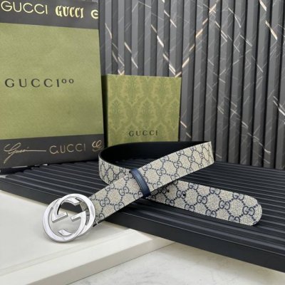Gucci 专柜新版横标 编码411924 Kgdhn 4075 双面进口原厂防水pvc材质 比牛皮还耐用 宽度4.0Cm 经典大饼双G带扣