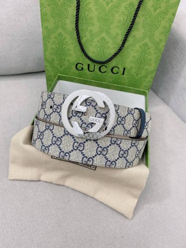 特 Gucci 高端定制男士原单皮带，海外限量定制款式，顶级原厂材质复刻，体现腰间贵族的一款必备腰带，宽度4.0Cm