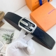 Lv 特种皮腰带系列 ，原厂五金精品不锈钢扣，手感柔软舒适 宽4.0Cm。