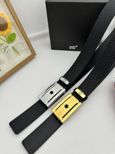 品名：万宝龙 Montblanc 材质：原单牛皮腰带 百分百头层牛皮腰带保证真皮，24K纯钢扣，专柜原单品质、做工精细，时尚大牌，送人自用首选 包装： 请认准如