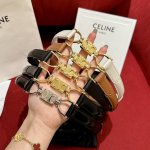 CéLine 腰带 断货王回货 伸缩腰带可调节 宽度1.8Mm精品 进口牛皮女款腰带 均码。