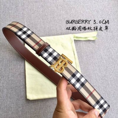 品牌:博柏利 价格 尺寸:带宽30Mm 正品尺寸 五金材质:专柜精品扣，真空电镀，工艺精细 带身材质:天然头层牛皮，质感十足，手感柔软。时尚个性，经典百搭！可自