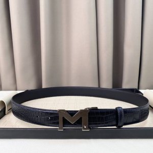 男士万宝龙柔软细腻，百搭大方，宽3.5Cm 、可裁剪款式 官网同步，商务休闲均可使用！