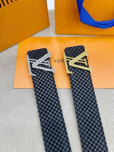 -配专柜包装路易威登冲孔秘原单高端品质专柜官网同步宽度3.8冲孔精美扣头意大利进口头层原版小米格花纹纹理消晰真实感超强打造全新的视觉3D郊果高档客户入手送礼自用