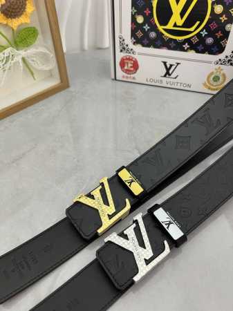 品名：Lv..路易..威登原单 材质：原单牛皮腰带 百分百头层牛皮腰带保证真皮，24K纯钢扣，专柜原单品质、做工精细，时尚大牌，送人自用首选 包装： 请认准如图 - 点击图像关闭