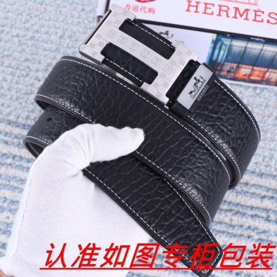 品名：爱马仕...原单 材料：百分百头层牛皮，保证真皮。24K纯钢扣双面可用专柜同等质量， 送人自用首选 包装： 请认准如图专柜包装，赠送打孔器，银联发票，宽度