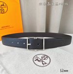 HermèS 爱马仕针扣皮带 原单品质 双面荔枝纹 黑+咖啡 32Mm宽 双面可用 配官网经典H亮金 亮银扣
