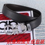 品名：菲拉格木原单 材料：百分百头层牛皮，保证真皮。24K纯钢扣双面可用专柜同等质量， 送人自用首选 包装： 请认准如图专柜包装，赠送打孔器，银联发票，宽度3.