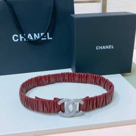 Chanel Cc水钻 黄铜Logo扣 小牛皮 银色金属 与 金色金属 3.0Cm精品 弹力十足 百搭 优雅 码数含扣S=65Cm总长 可用75、80、85 M - 点击图像关闭