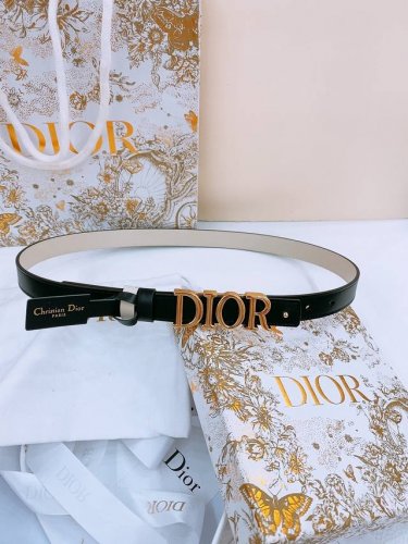 Dior D-Dream腰带采用光滑牛皮材质精心制作，搭配富有光泽的金属Dior腰带扣提升格调。突显腰部曲线，彰显优雅气质，可与牛仔裤、半身裙或连衣裙轻松搭配。