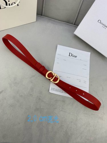 宽度2.0Cm Dior迪奧爆款平面無線帶身Saddle进口小牛皮带身 金属“Cd”标志 採用進口雙面頭層牛皮