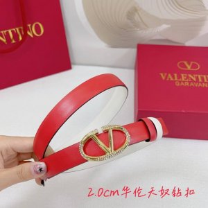 2.0Cm华伦天奴平纹腰带，双面头层牛皮，长度：.75.80.85.90.95.100.欧，钻五金扣原版开模定制庆祝]