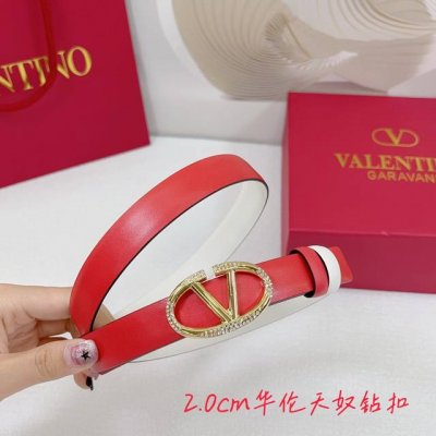 2.0Cm华伦天奴平纹腰带，双面头层牛皮，长度：.75.80.85.90.95.100.欧，钻五金扣原版开模定制庆祝]