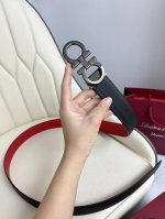 特 菲拉格慕 双面原厂进口头层牛皮，双面使用，真空电镀铜扣，做工精致专柜品质！时尚休闲百搭火爆热销中！配专柜全套包装，宽度3.5
