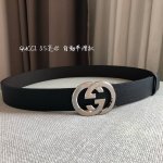 特 Gucci-古驰自动平滑款 宽度35Mm 精品钢质五金搭配意大利进口皮腰带 手感柔软 长度可调