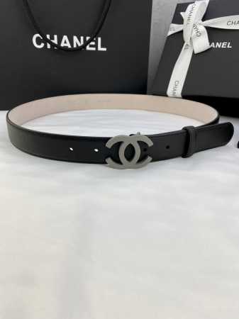 宽度3.0Cm Chanel 香奈儿 女士经典款腰带皮带新款光滑内衬磨砂牛皮搭配精品钢扣 - 点击图像关闭