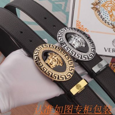 腰带皮带：范思哲原单牛皮腰带 男款皮带：材质百分百头层牛皮腰带保证真皮皮带，专柜原单品质、做工精细，时尚大牌，送人自用首选包装： 请认准如图专柜包装赠送打孔器手