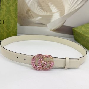 3.0Cm古奇腰带，双面头层牛皮皮料，长度：.75.80.85.90.95.100.欧，彩色五金铜扣原版开模定制庆祝]￥