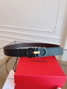 特 Ferragamo.菲拉格慕 新款全套包装 宽度3.5Cm 高级定制款男士皮带 双面进口牛皮 可双面使用 自行选择搭配 真材实料 很有质感 时尚经典不失风范