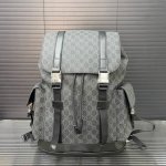 Gucci 古奇 双G 双肩包 背包 书包 男包 实物拍摄 原厂原版面料 配送防尘布袋 34 X 42 Cm。