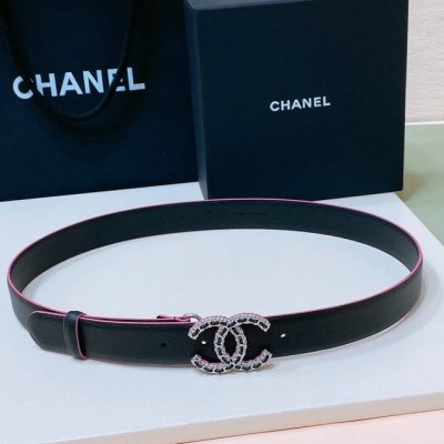 特 C Hanel 24 Cc树脂 链条 黄铜金属Logo搭扣 进口自然摔纹腰带 手感柔软 细腻 3.0Cm 自然摔纹每一条的纹理都无法统一、全凭手气完美主义者