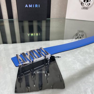 特 爱美丽amiri最新网红爆款双面牛皮皮带配原装盒专柜同步3.8宽新款上市了，原版牛皮，搭配钢扣，优雅，大方用的方便。谢谢你转载。