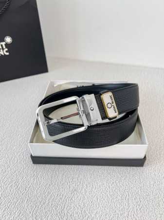 品名：万宝龙 Montblanc原单 腰带 皮带 型号：针扣，新款原版经典精品针式扣头，实物拍摄，原版头层牛皮 材料：百分百头层牛皮，保证真皮。双面可用专柜同等 - 点击图像关闭