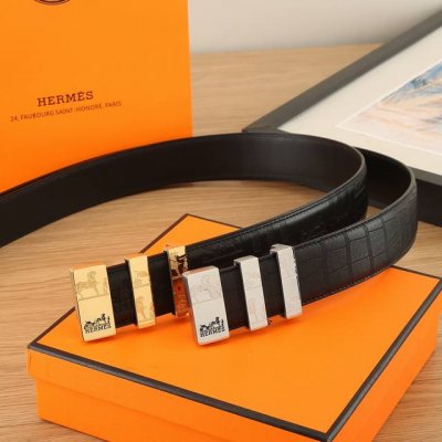 特 爱马仕hermes3.8宽精品不锈钢钢扣，搭配意大利双面进口头层牛皮，可自行选择搭配，全套包装，精品版扣系列