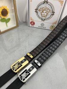 品名：Versace.范思哲 自动带 材质：原单牛皮腰带 百分百头层牛皮腰带保证真皮，24K纯钢扣，专柜原单品质、做工精细，时尚大牌，送人自用首选 包装： 请认