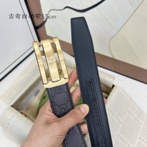 品牌： 古奇 新款进口小牛皮，手感细腻柔软。搭配纯钢自动精品钢扣，宽度：3.5Cm