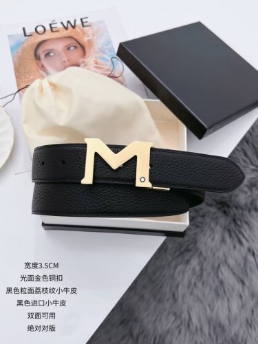 万宝龙 寸3 宽度3.4Cm Kg3195 休闲风格，进口小牛皮搭配进口亚光小牛皮底，百搭简约的设计，高质量 高性价比。顶级