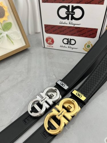 品名：菲拉格幕 自动带 材质：原单牛皮腰带 百分百头层牛皮腰带保证真皮，24K纯钢扣，专柜原单品质、做工精细，时尚大牌，送人自用首选 包装： 请认准如图专柜包装