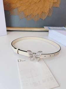 特 Dior 24早春 MéTamorphose 腰带 2.0Cm光滑牛皮革 超級火 蝴蝶搭扣系列