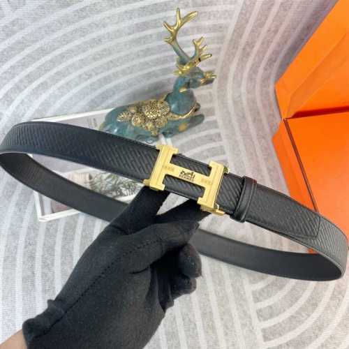 爱马仕 特种皮腰带自动带系列 原厂五金精品不锈钢扣 手感柔软舒适 宽3.5Cm